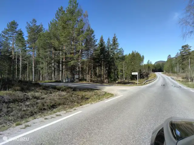 Location de Vacances Norvège, Telemark, Vradal, cabane en bois / lodge - Lillelørdag Hytte Route d’accès à Fiskebekk