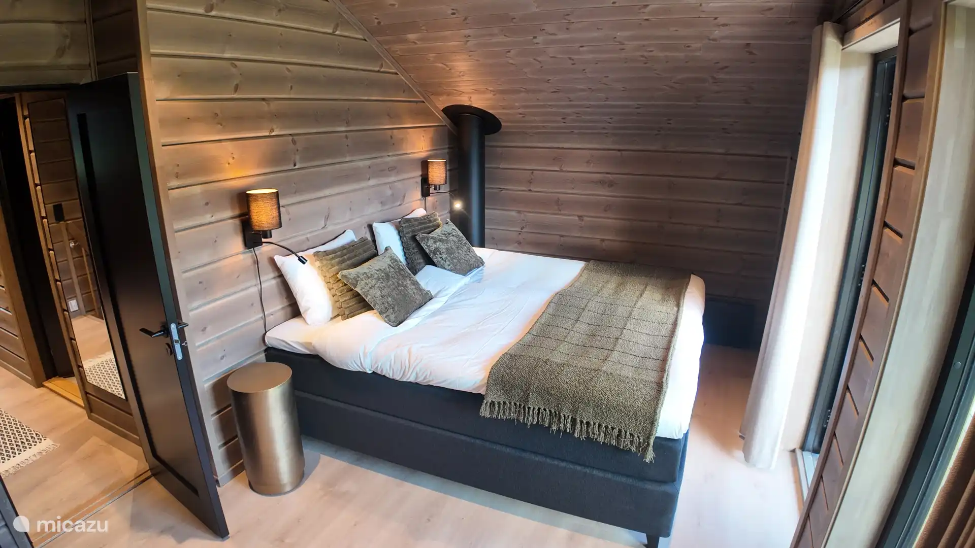 Bedroom with balcony