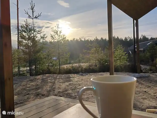 Location de Vacances Norvège, Telemark, Vradal, cabane en bois / lodge - Lillelørdag Hytte Café du matin