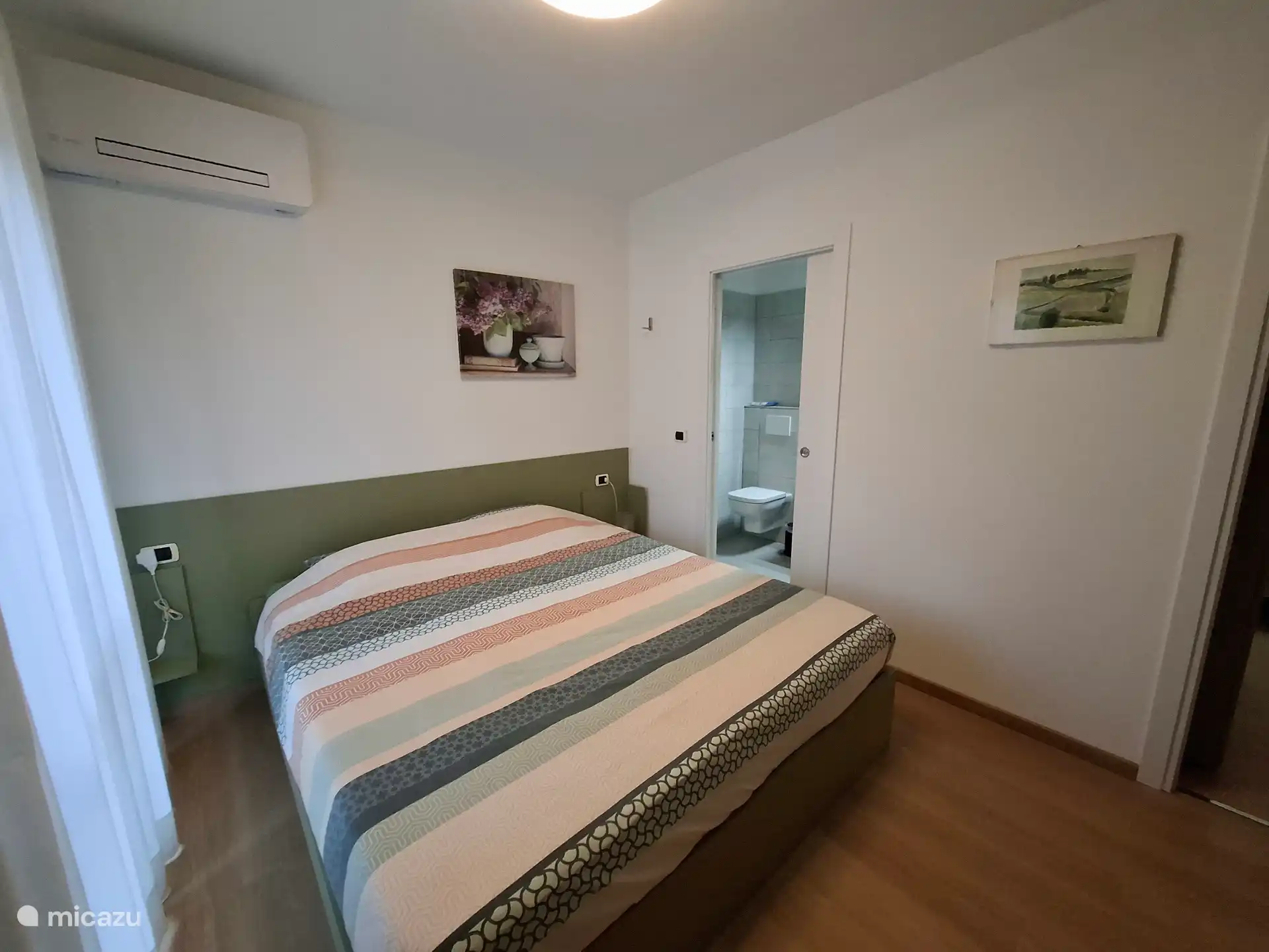 Bedroom 1, with large (210 x180) double bed