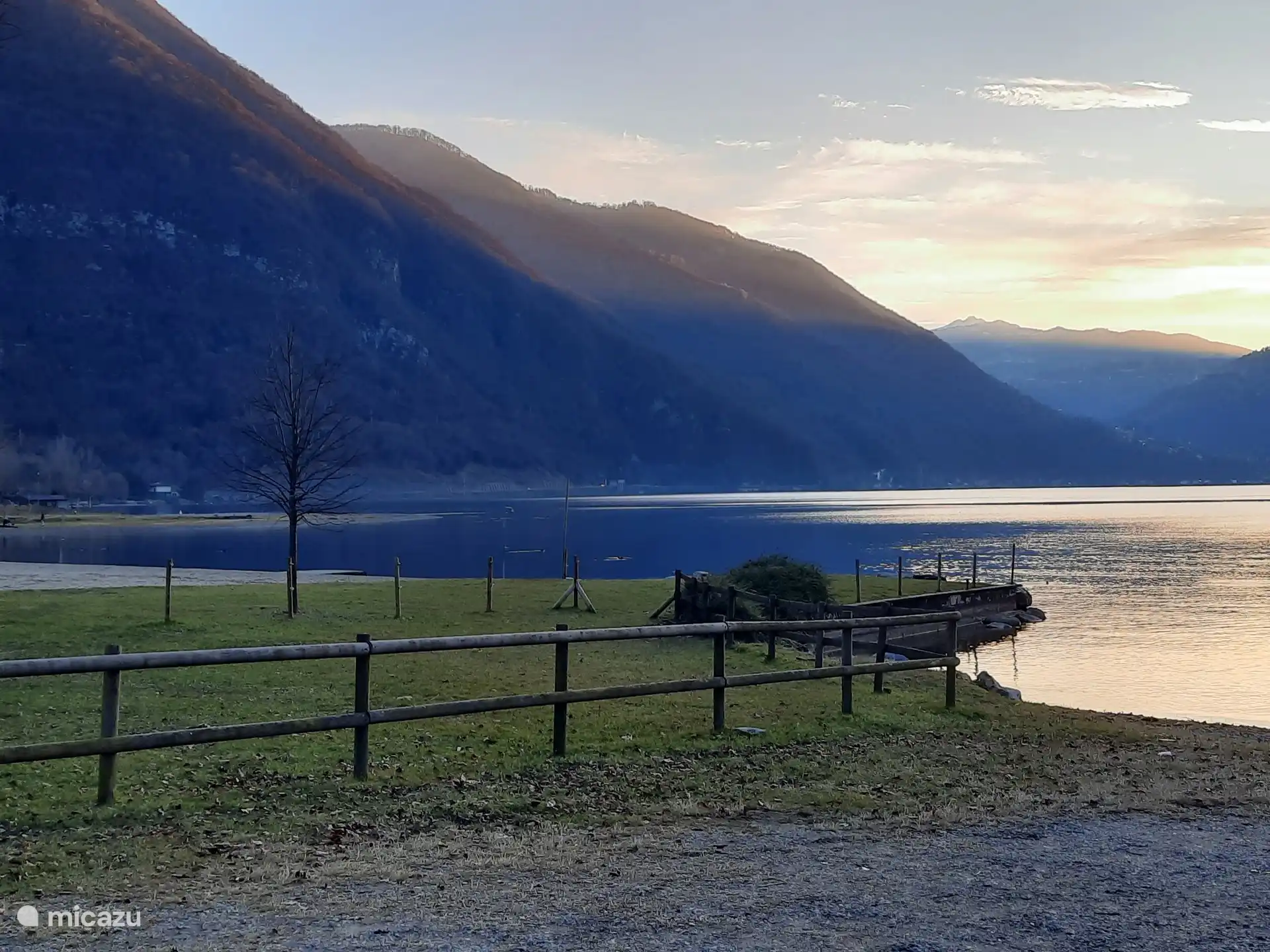 Beach next to apartment complex