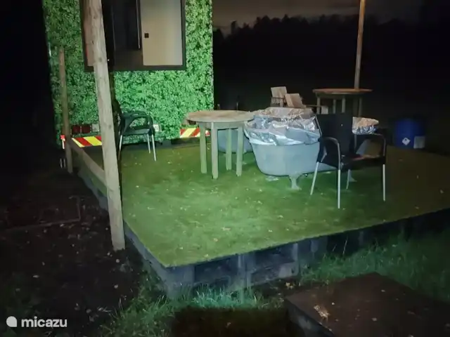 Location de Vacances Belgique, Anvers, Merksplas, tiny house - Kromven Pur Plaisir Terrasse