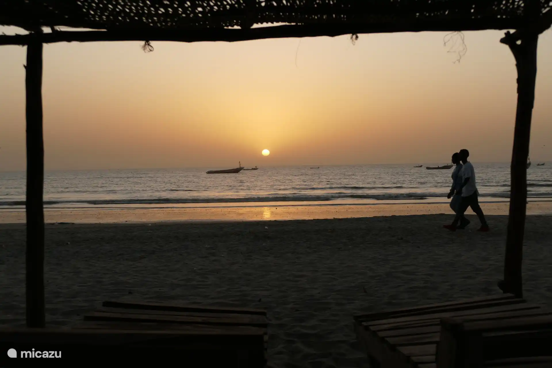 Sonnenuntergang am Strand von Paradise Beach
