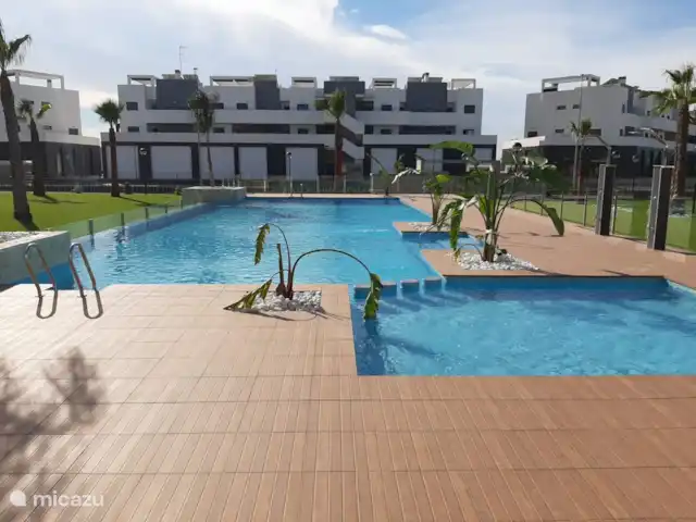 Location de Vacances Espagne, Costa Blanca, Guardamar del Segura, appartement - Casa Croes - Plage de l’Oasis XIII Piscine à débordement