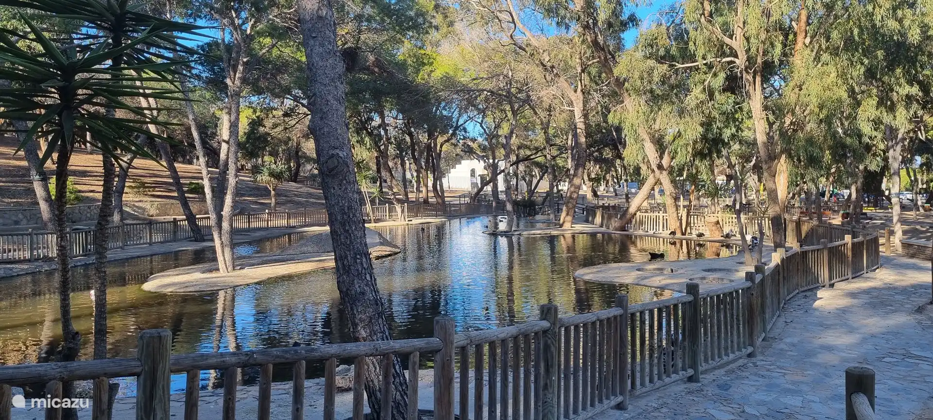 Parque Reina Sofía cercano con hermosa fauna y flora