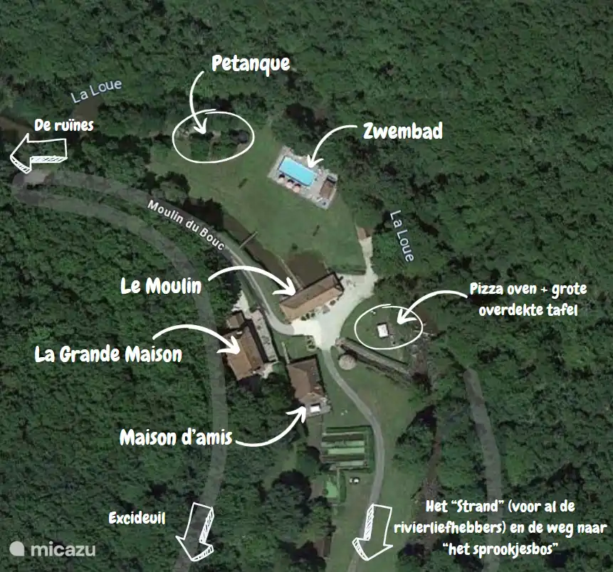 Plattegrond van het domein