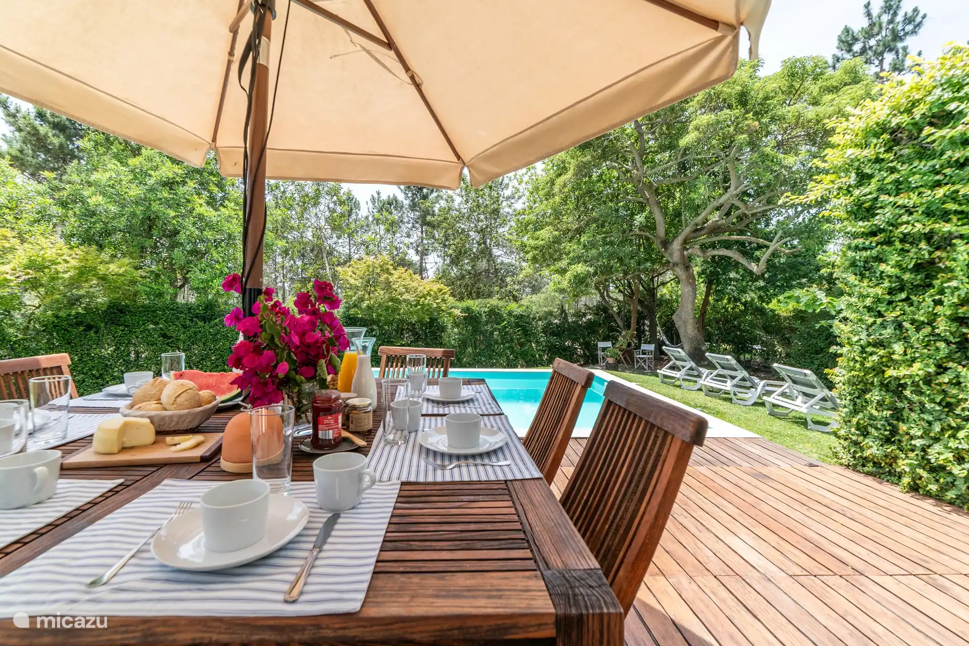 Outdoor dining table