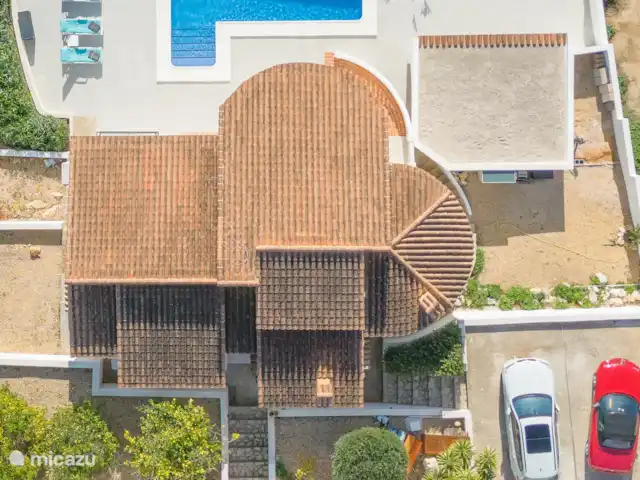 Villa Vino Pedreguer 8 personen huren in Spanje, Costa Blanca, Pedreguer - villa een zicht plaatje van boven over onze complete villa
