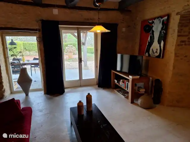 Lieu dit Lambertie | France, Dordogne, Le Bugue - maison de vacances Salon avec TV
