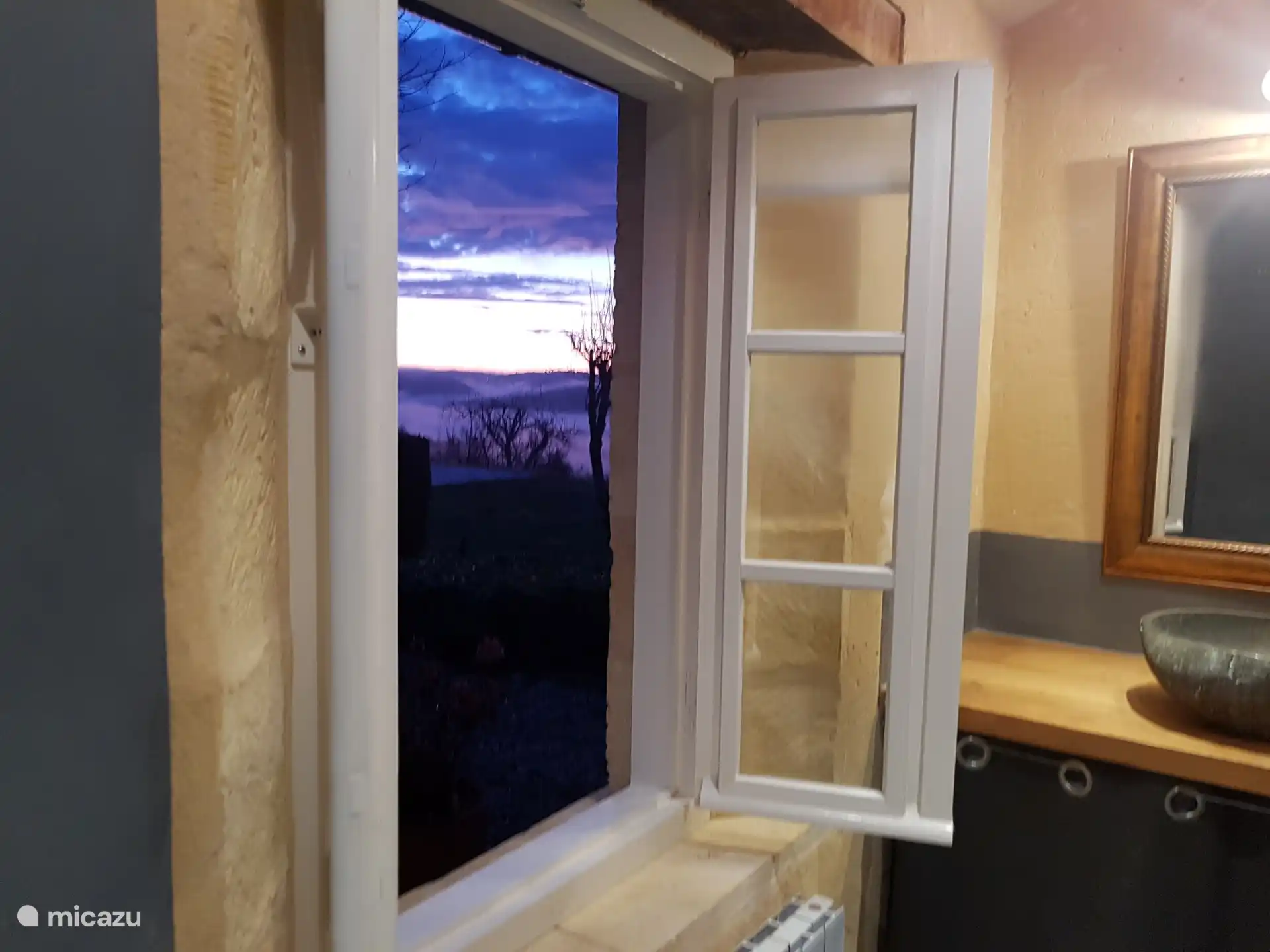 Blick aus dem Badezimmer