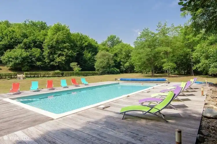 swimming pool with petanque in background