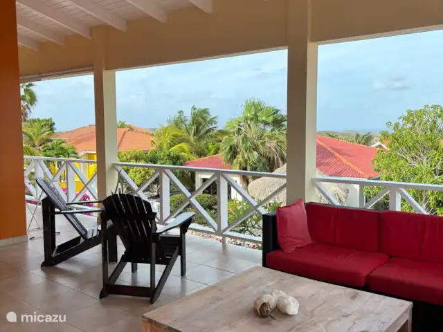 Location de Vacances Curaçao, Banda Abou (ouest), Fontein, appartement - Sonrisa Curaçao, Horizons Vue depuis la terrasse