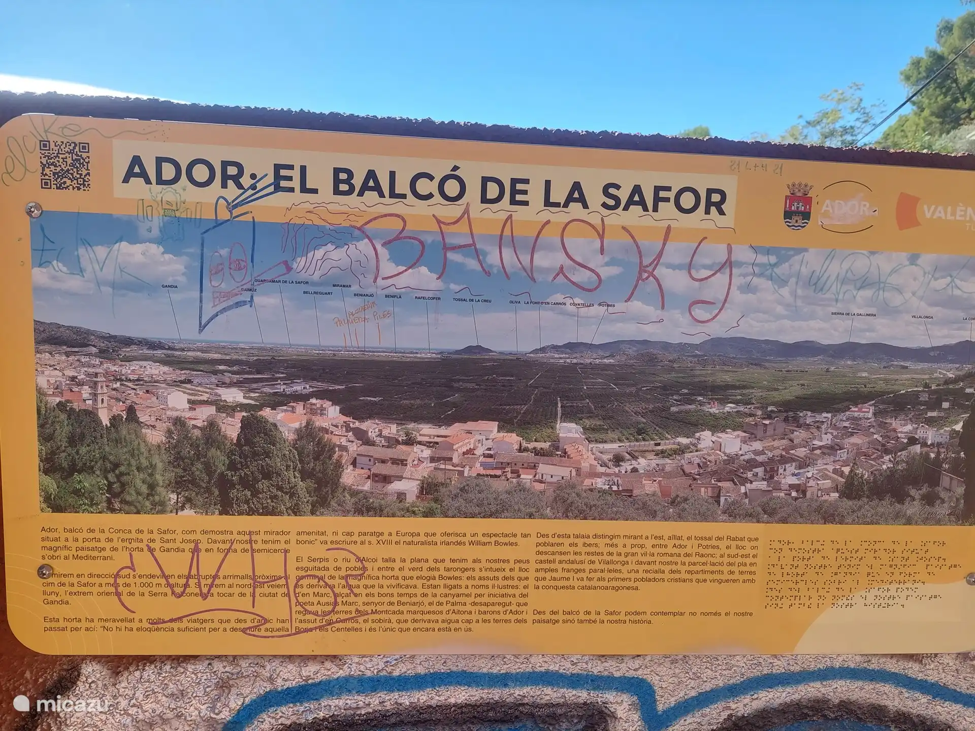 Beautiful hiking area La Safor, from Ador.