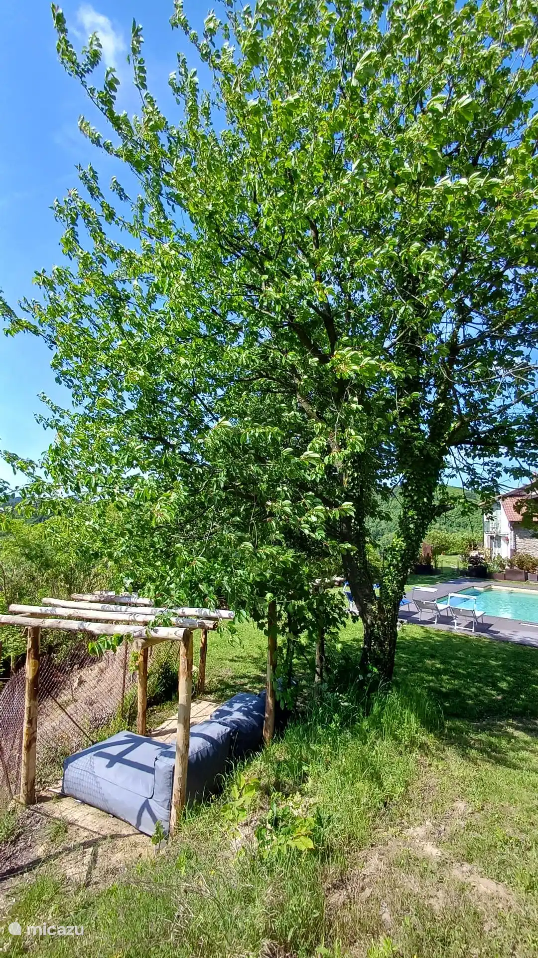 relax area in the garden

