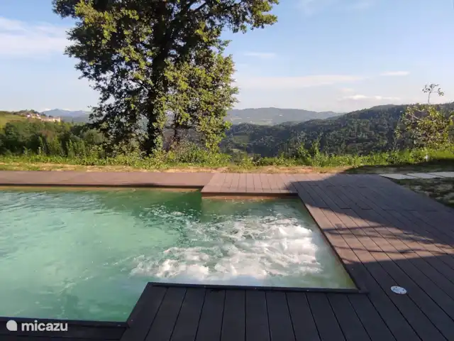 Stenen huis met zwembad, wijngaarden huren in Italië, Piëmont, Mango - villa Bubbelbad