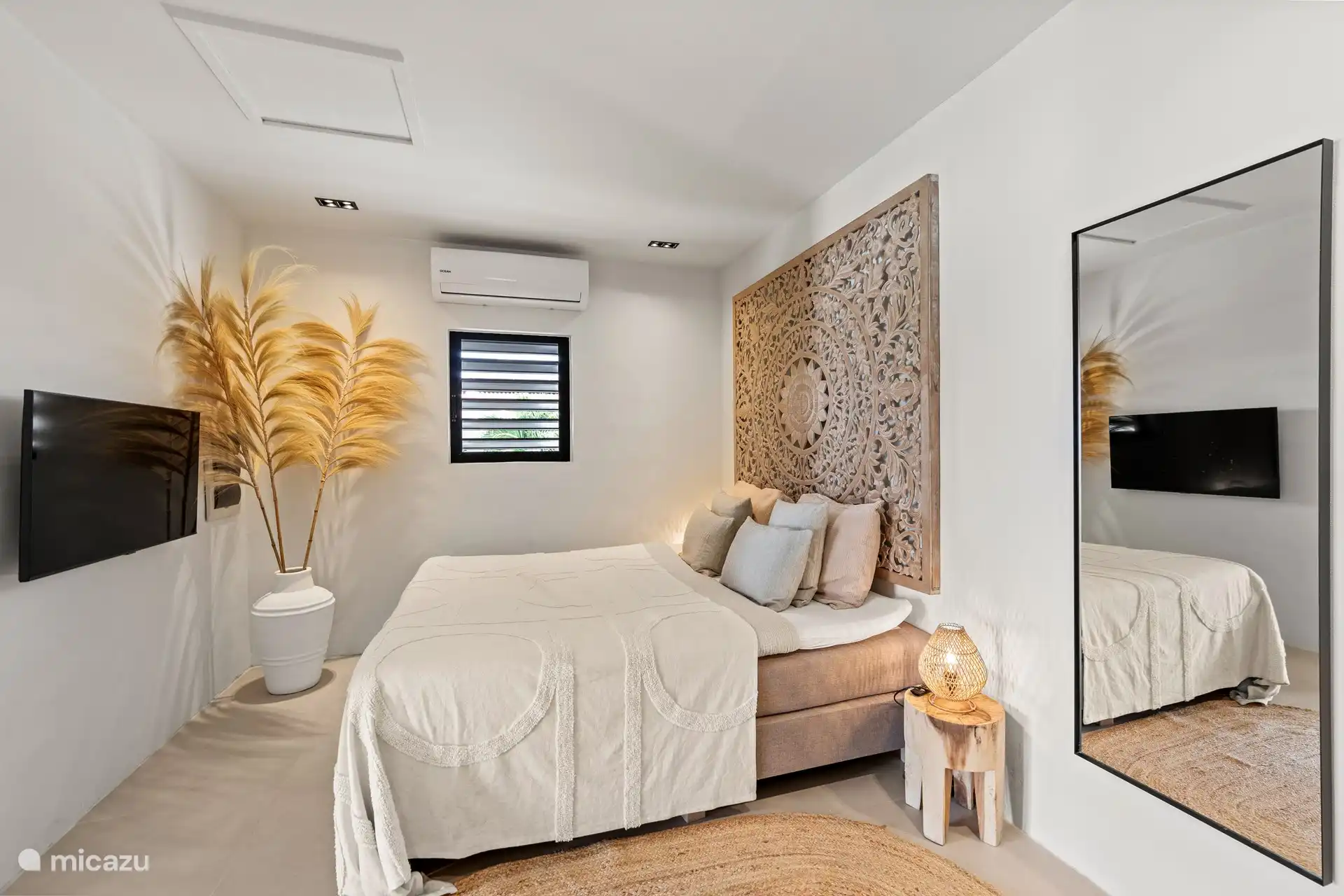 De vierde slaapkamer, gelegen in het appartement.