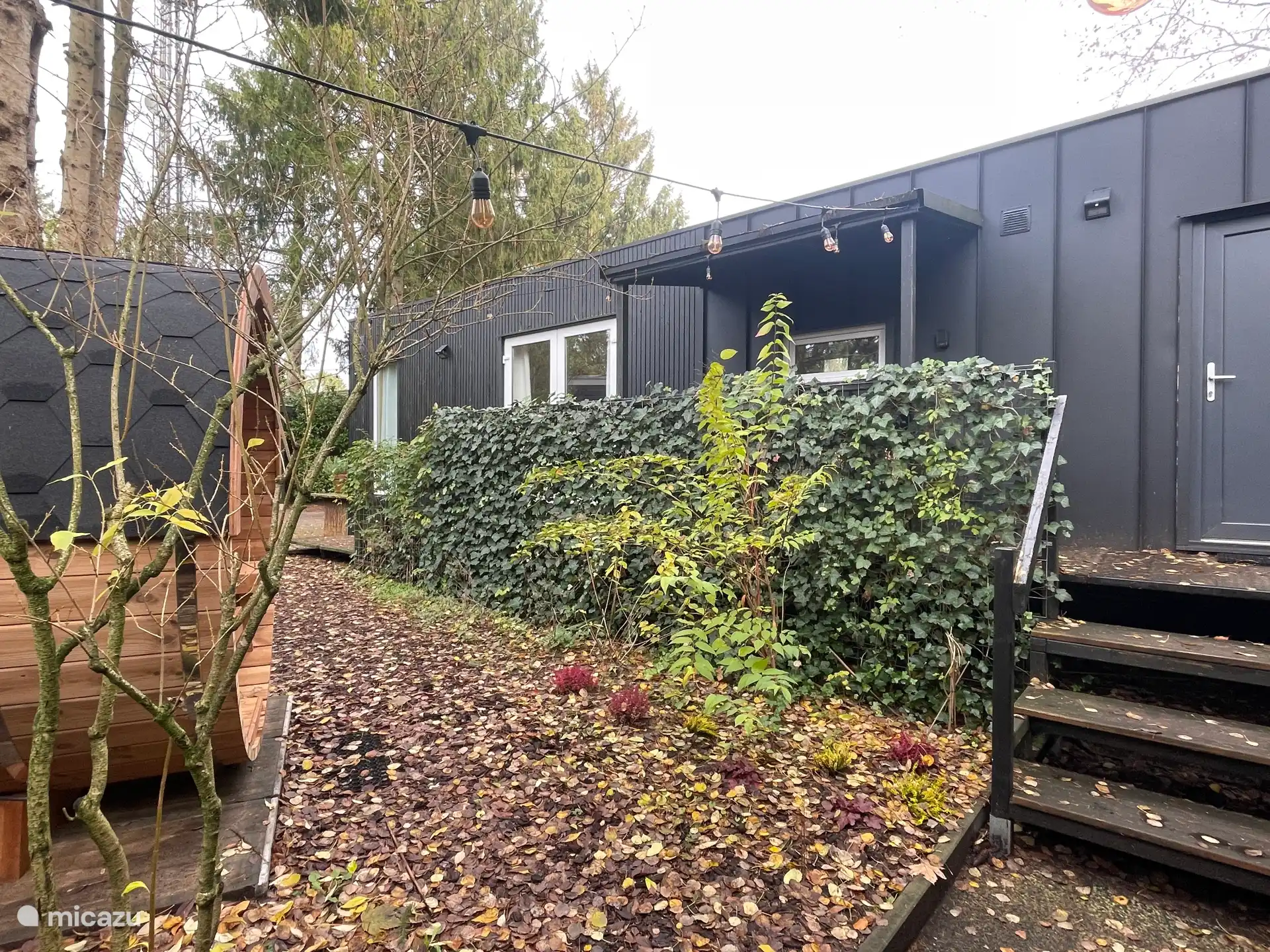 Buiten, huisje, sauna