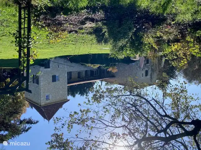 Hier ziet u een deel van de tuin aan de achterzijde van het huis.