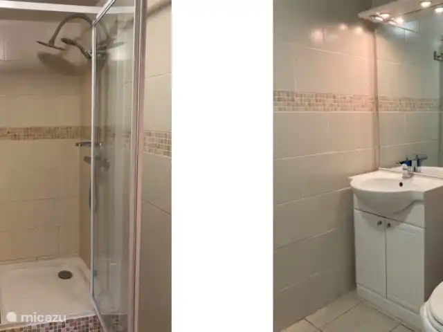 gîte / cottage huren in Frankrijk, Dordogne, Ribagnac – Les Crocus - Le Studio De badkamer is ook op de begane grond.