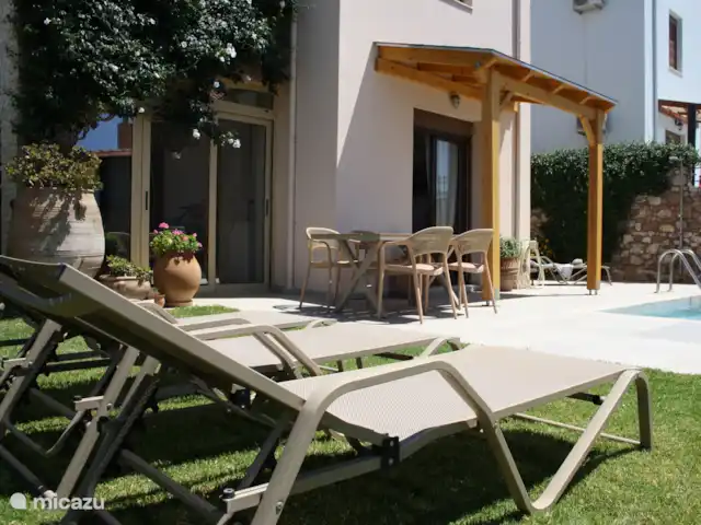 Sellia-Julie | Grèce, Crète, Sellia - villa Dîner en plein air confortable