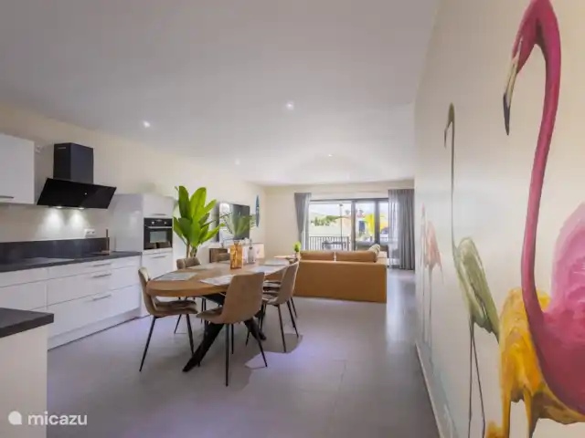 Mambo One B en Curazao, Banda Arriba (este), Mambo Beach - apartamento Comedor