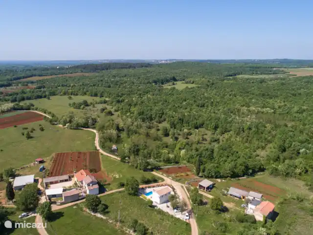 Villa Shana en Croacia, Istria, Porec - villa Foto tomada con un dron