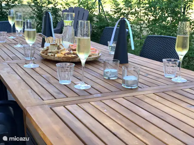 Trémouille en Francia, Dordoña, Saint-Geniès - casa vacacional Terraza lado este