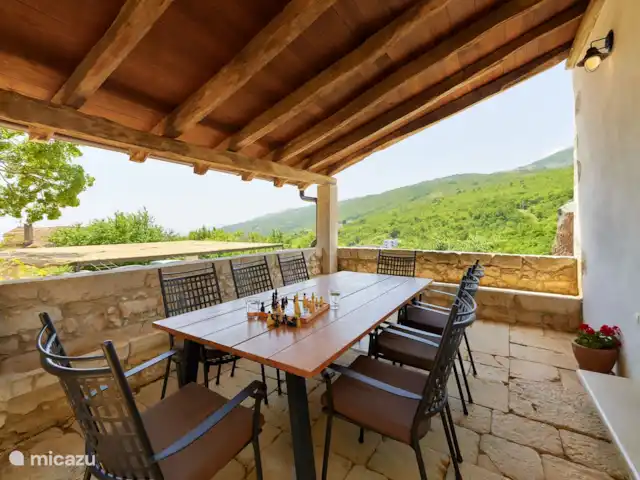 Villa Suzi huren in Kroatië, Istrië, Plomin - villa veranda