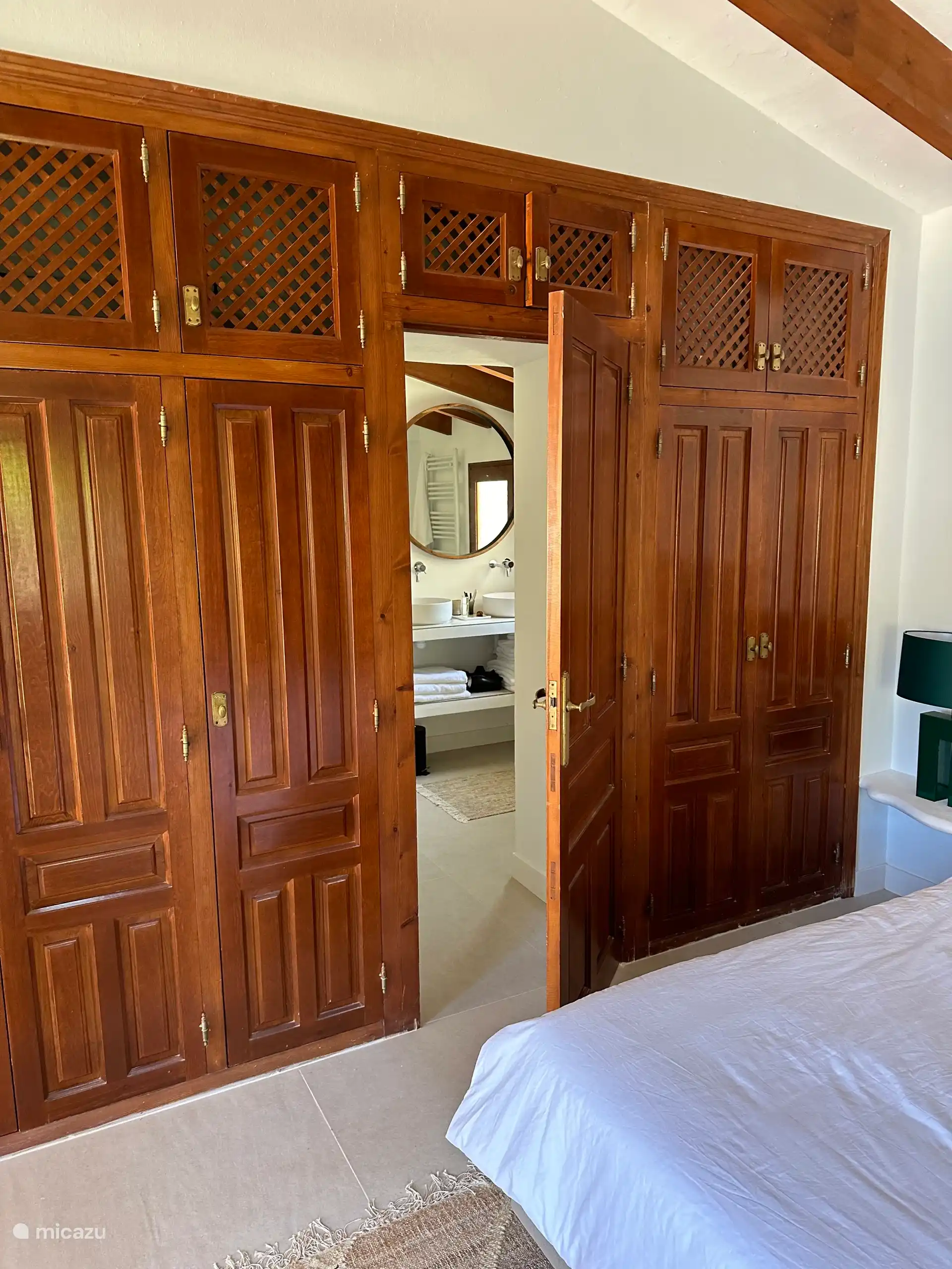 Walk through to bathroom at Master Bedroom