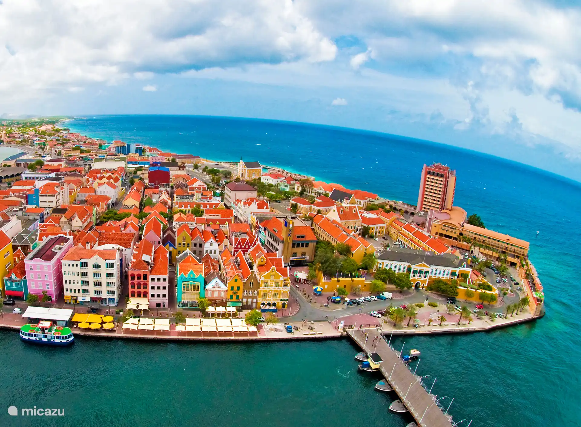 Willemstad is a 20-minute drive away