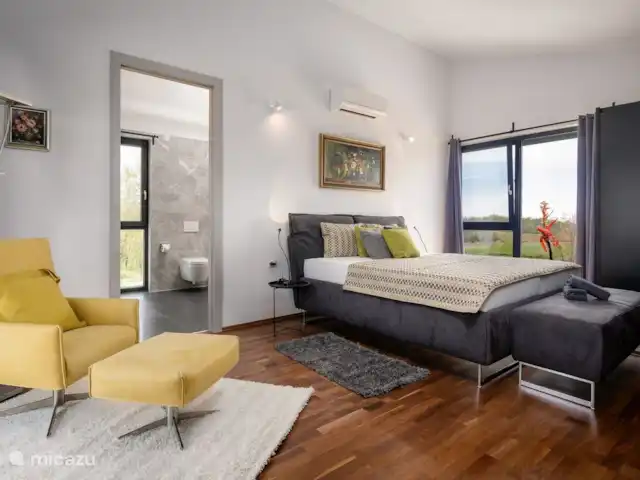 villa en Croacia, Istria, Porec – Villa Corolan dormitorio
