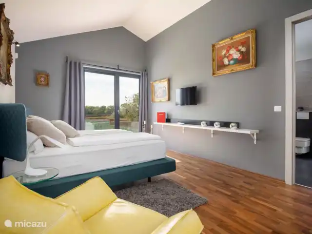 villa en Croacia, Istria, Porec – Villa Corolan dormitorio