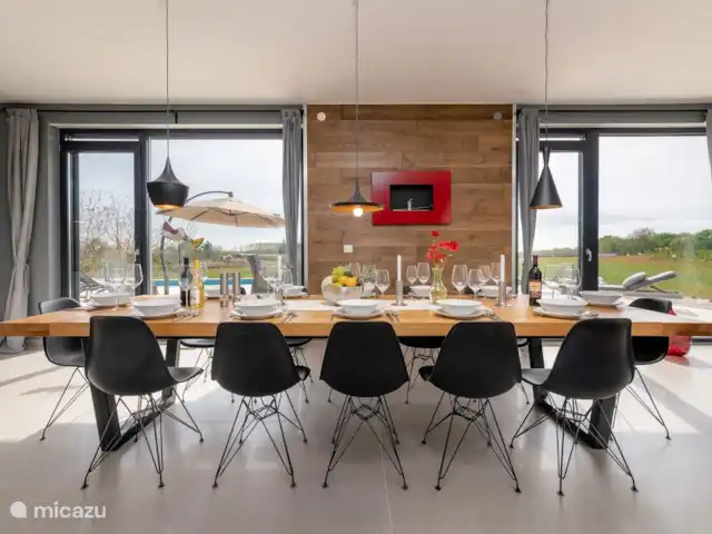 villa en Croacia, Istria, Porec – Villa Corolan Mesa de comedor