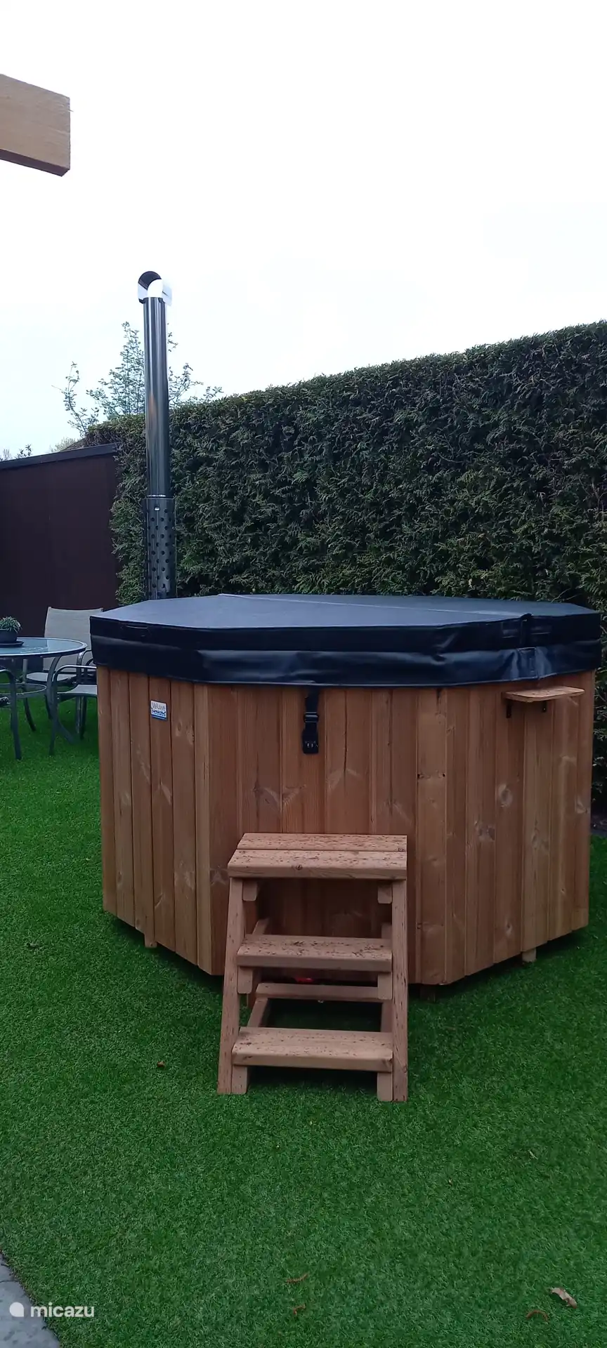 Para relajarse, esta encantadora bañera de hidromasaje ??