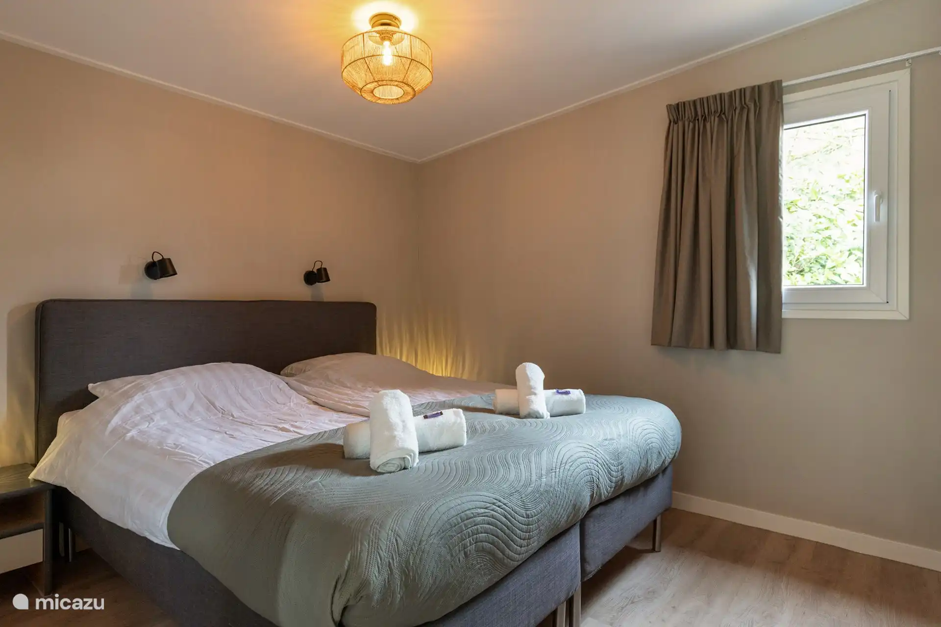 1er dormitorio con 2 camas individuales de 90 x 200