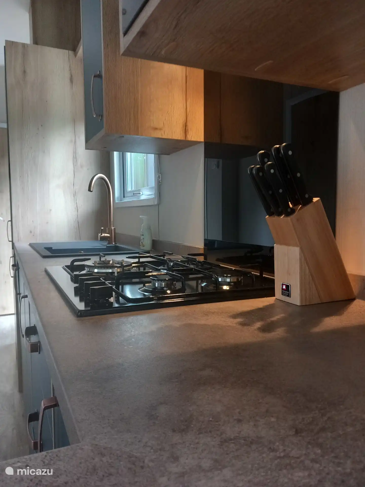 Cuisinière à gaz dans la cuisine