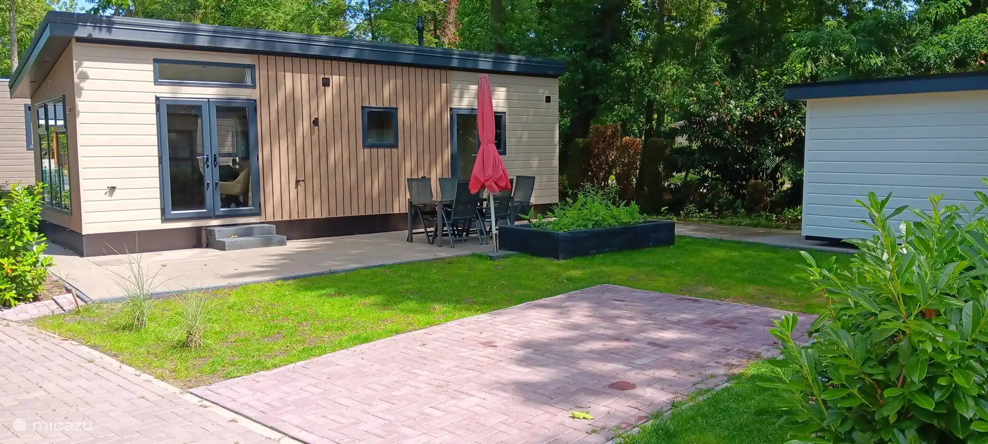 Chalet, jardin, terrasse, parking