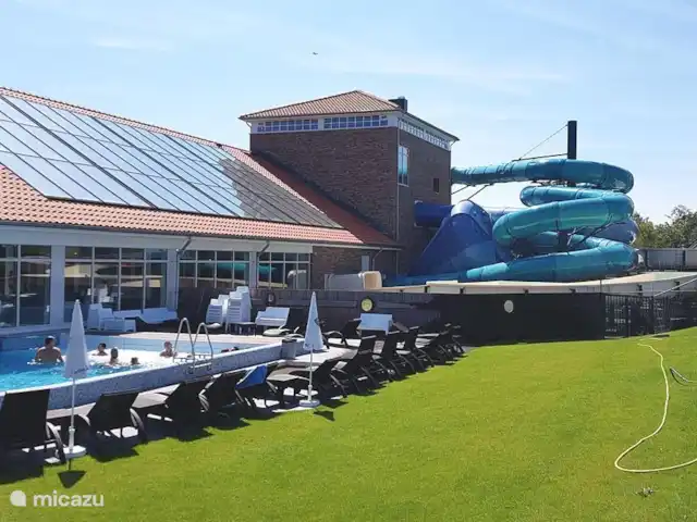 Bungalow de vacances 710 au parc de Krim | Pays-Bas, Texel, De Cocksdorp - maison de vacances Piscine extérieure avec solstice.