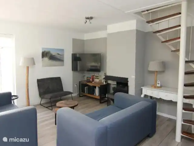 Bungalow de vacances 710 au parc de Krim | Pays-Bas, Texel, De Cocksdorp - maison de vacances Coin salon avec smart TV.