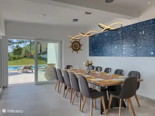 Villa Belici huren in Kroatië, Istrië, Moscenicka Draga - villa eettafel