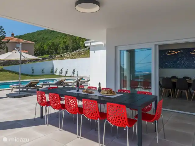 Villa Belici huren in Kroatië, Istrië, Moscenicka Draga - villa buitentafel