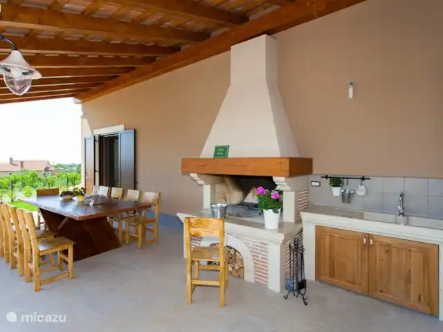 Villa Basici huren in Kroatië, Istrië, Jakovici  - villa veranda