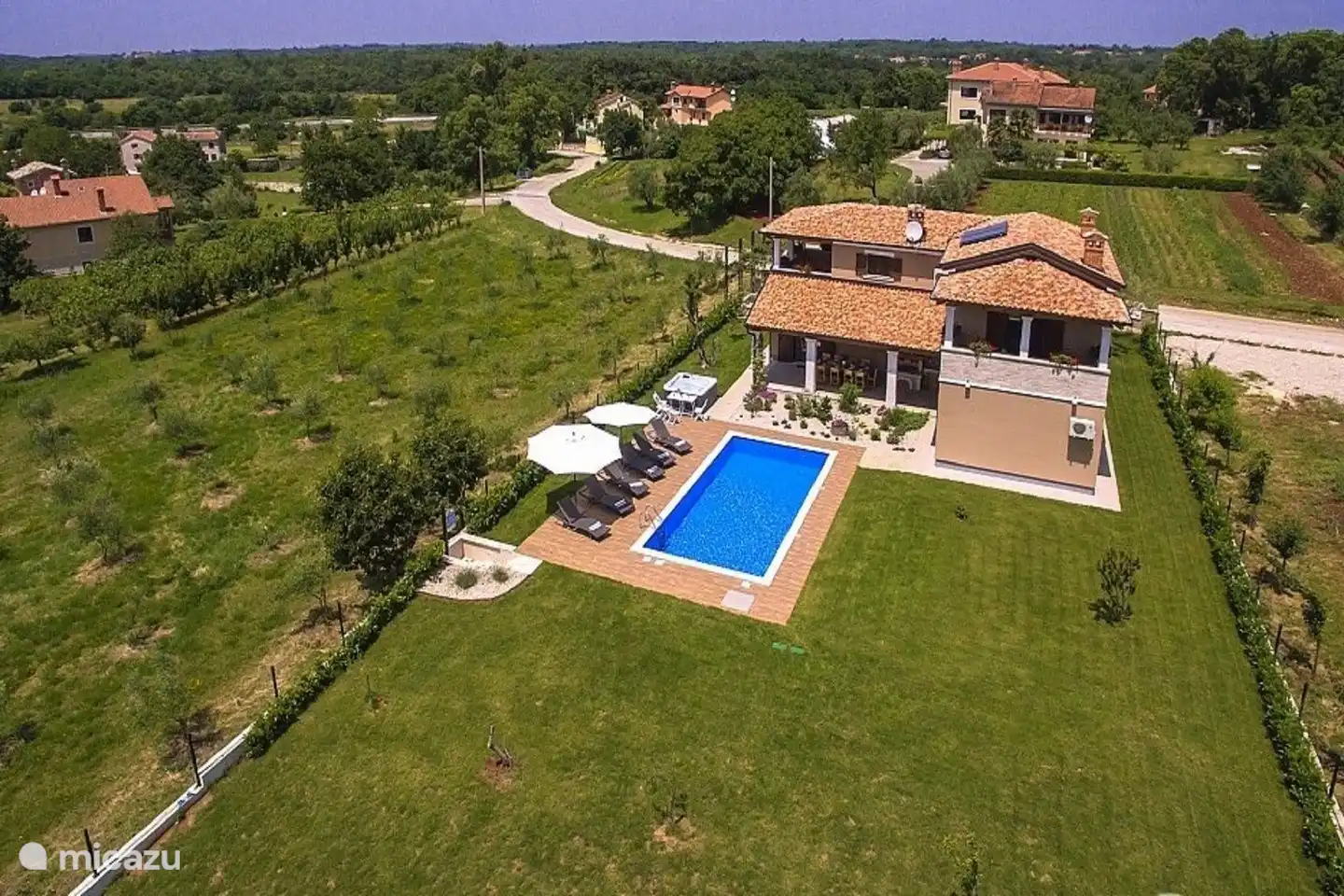 Villa from the air