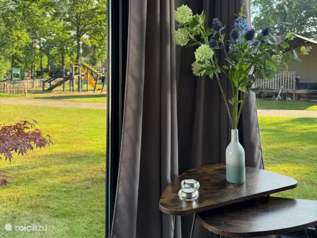 De Uitkijk - Rammelbeek  huren in Nederland, Overijssel, Lattrop - chalet Met de enorme uitkijk heeft u altijd iets te zien. Daarnaast uw kinderen altijd binnen direct zicht in de speeltuin; of zelf op het terras van Booms Jan in zicht voor de kids!