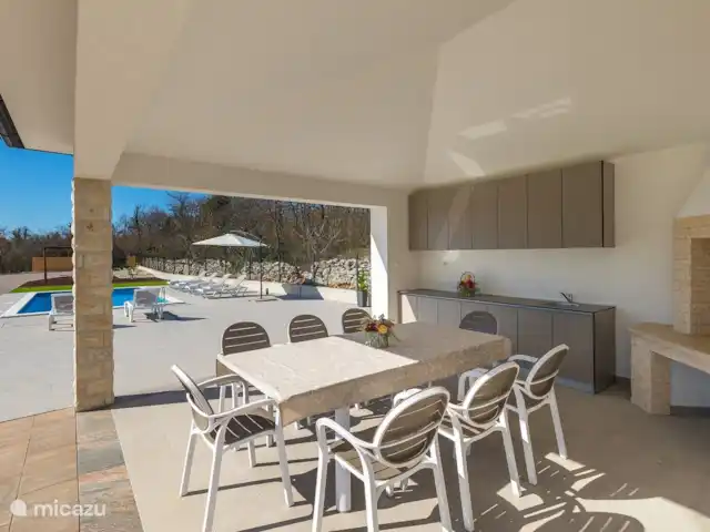 Villa Ripenda en Croacia, Istria, Labin - villa veranda