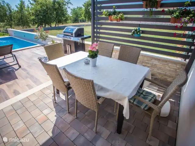 Villa Mihaela | Croatie, Istrie, Porec - villa Table à manger d’extérieur