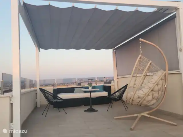 Location de Vacances Espagne, Costa Blanca, Orihuela Costa, penthouse - Amanecer de Luxe  Pergola sur le penthouse.