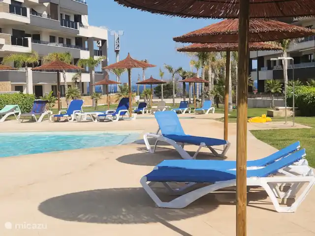 Location de Vacances Espagne, Costa Blanca, Orihuela Costa, penthouse - Amanecer de Luxe  Vue d’ensemble de la piscine