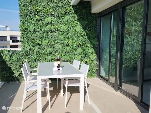 Location de Vacances Espagne, Costa Blanca, Orihuela Costa, penthouse - Amanecer de Luxe  Terrasse adjacente au salon située au sud