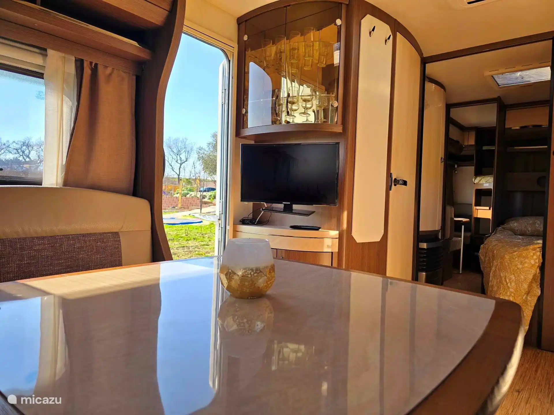 Blick auf den Spielplatz 